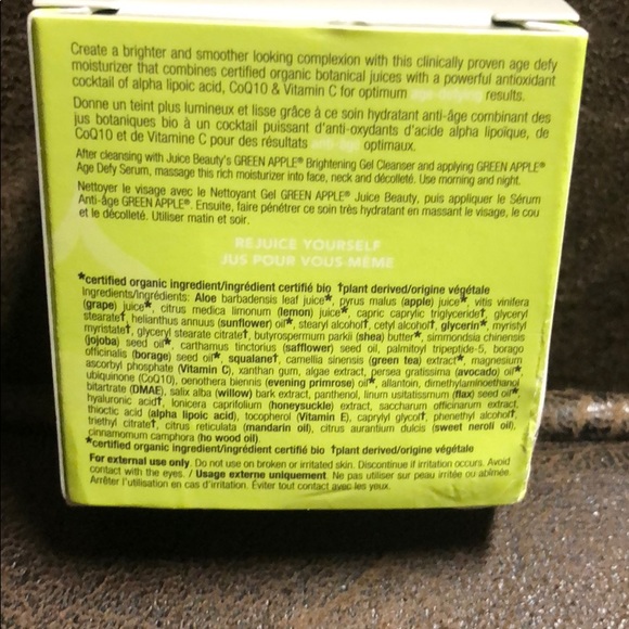 Juice beauty green apple age defy moisturizer - Picture 3 of 3